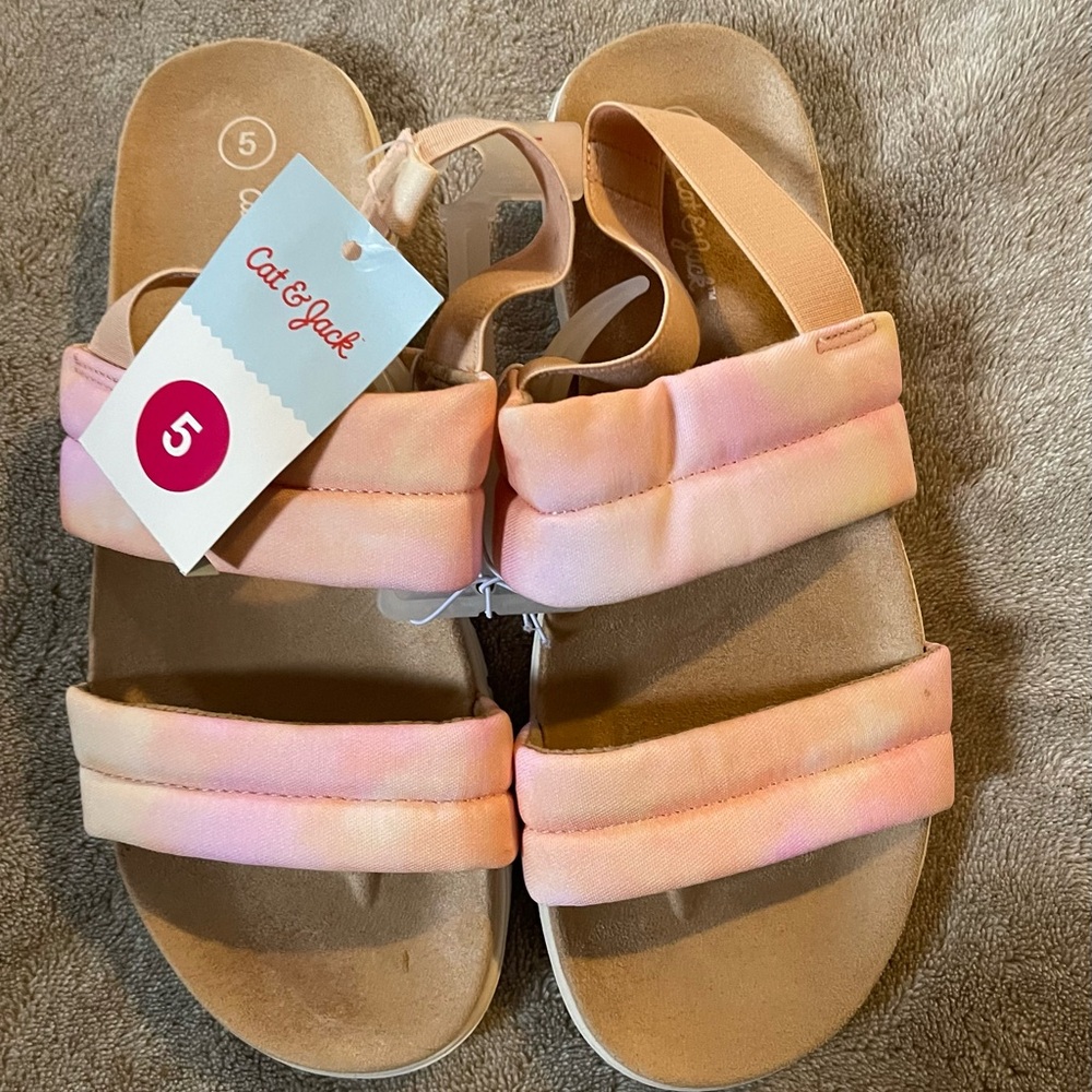 Cat & Jack Kids Sandals - Pink and Tan